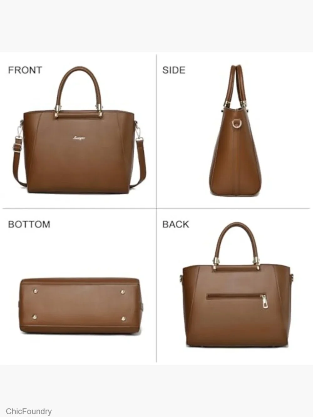 Satchel Crossbody Shoulder Bag Top Handle Tote for Office Daily
